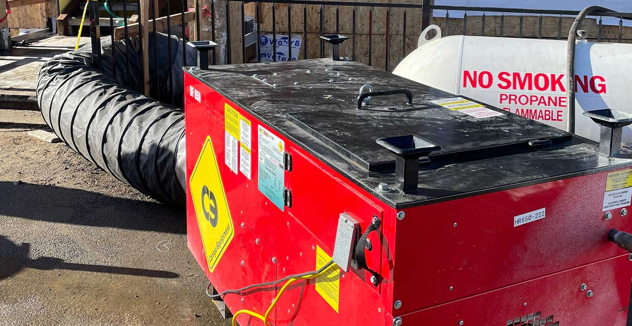 Portable boiler and heating equipment rental for construction sites and industrial projects.